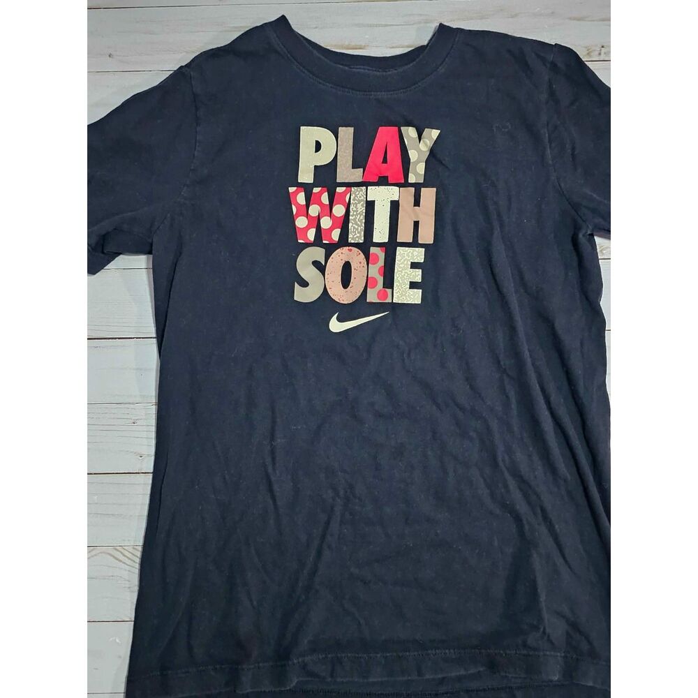 Retro Nike Kids Play With Sole Graphic T-Shirt Large